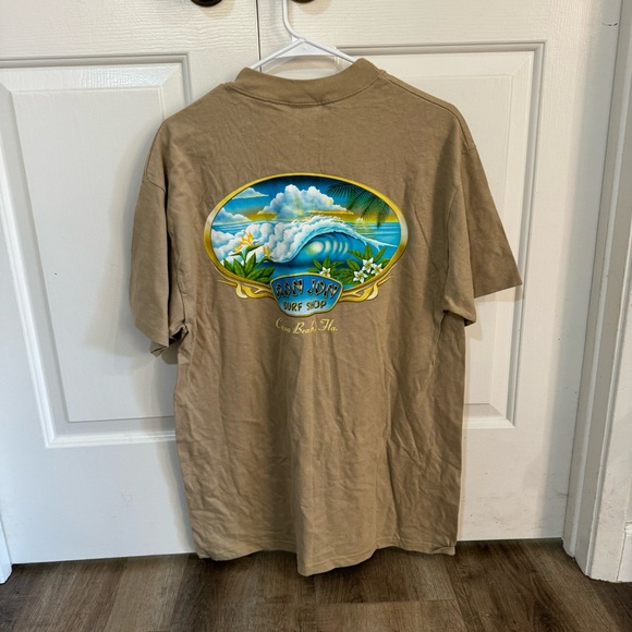 NWT Ron Jon Surf Shop Tan Graphic Shirt Size L - Picture 2 of 4